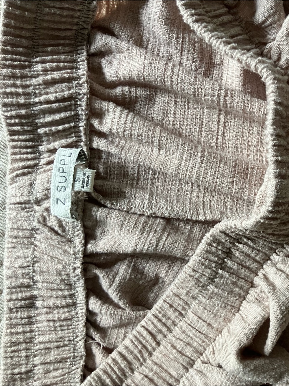 Z Supply Wide Leg Pants in Taupe/Tan - Picture 3 of 4